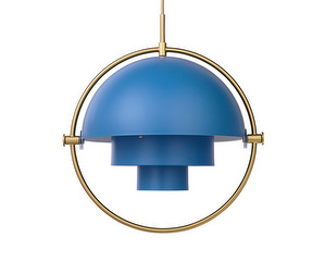 Multi-Lite Pendant, Brass/Nordic Blue, ø 36 cm