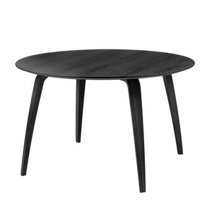 GUBI-ruokapöytä, musta, ⌀ 120 cm