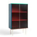 Colour Cabinet -kaappi, monivärinen / lasi, 75 x 130 cm