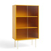 Colour Cabinet -kaappi, keltainen / lasi, 75 x 130 cm