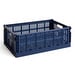 Colour Crate -kori, dark blue, large