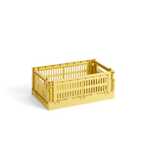 Colour Crate -kori, dusty yellow, small