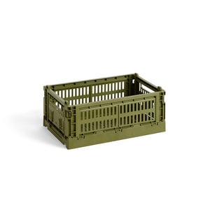 Colour Crate -kori, olive, small