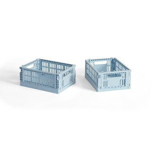 HAY Colour Crate Mini -säilytyskorit, soft blue, 2 kpl