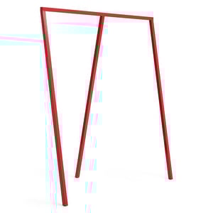 Loop Stand Wardrobe -vaaterekki, maroon red, L 130 cm