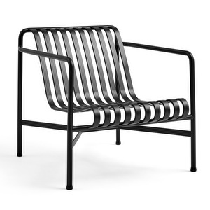 Palissade-nojatuoli, anthracite, matala selkänoja