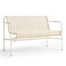 Palissade Cord -penkki selkänojalla, cream white, L 128 cm