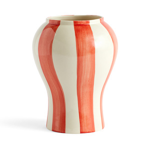 Sobremesa Stripe -maljakko, red, small