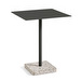 Terrazzo-pöytä, harmaa terrazzo / anthracite, 60 x 60 cm