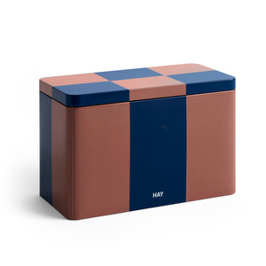 Tin-säilytysrasia, brown / midnight blue, keskikokoinen
