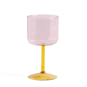Tint-viinilasit, pink/yellow, 2 kpl