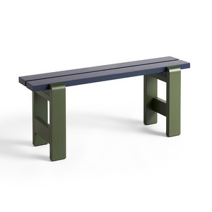 Weekday Duo -penkki, steel blue / olive, L 111 cm