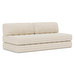 CozyPad-vuodesohva, Corduroy-kangas 594 ivory, L 208 cm