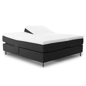 Ambassadör Aqtive II Adjustable Bed, Black-Grey, 180 x 200 cm, Medium+Medium