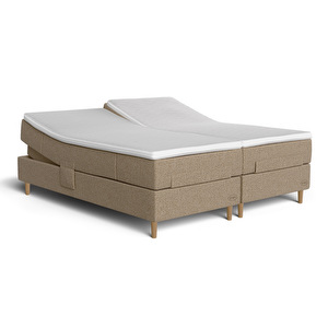 Prestige Aqtive II -moottorisänky, 160 x 200 cm, Sleep 1 firm + medium / 398 fudge