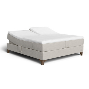 Prestige Aqtive II Seamless -moottorisänky, 160 x 200 cm, Sleep 1 Split firm + medium / 395 cream