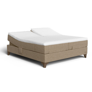Prestige Aqtive II Seamless -moottorisänky, 160 x 200 cm, Sleep 1 Split firm + medium / 398 fudge