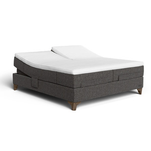Prestige Aqtive II Seamless -moottorisänky, 180 x 200 cm, Sleep 1 Split firm + medium / 396 soap stone