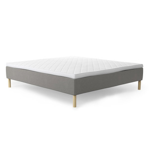 Diplomat Divan Bed, Grey, 160 x 200 cm