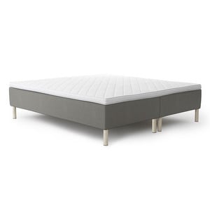 Diplomat Divan Bed, Grey, 160 x 200 cm