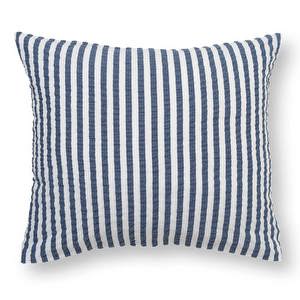 Bæk&Bølge Lines Pillowcase, Dark Blue / White, 60 x 50 cm