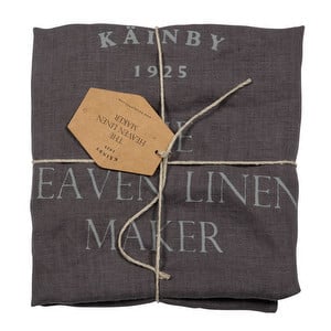Heaven Linen Pillowcase, Dark Grey, 50 x 60 cm