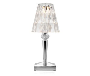 Battery Table Lamp, Chrome