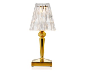 Battery Table Lamp, Metallic Gold