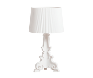 Bourgie Table Lamp, Matt White, with Dimmer