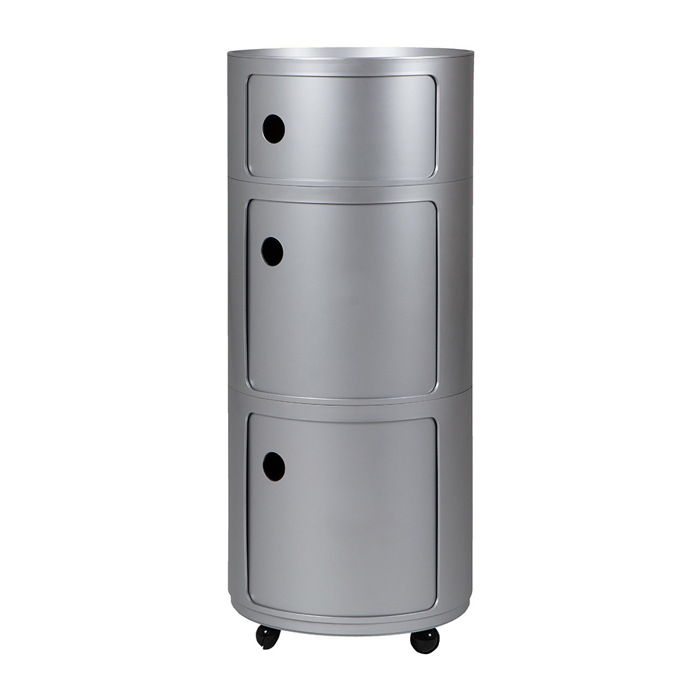 Kartell Componibili Silver, 3 Modules