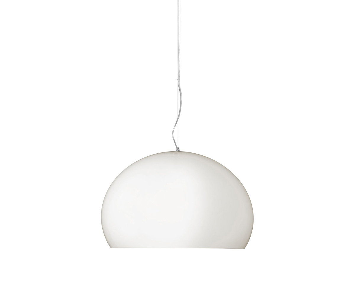 Kartell FL/Y-riippuvalaisin mattavalkoinen, ø 52 cm