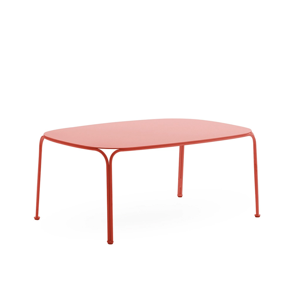 Kartell Hiray-sohvapöytä punainen, 59 x 90 cm