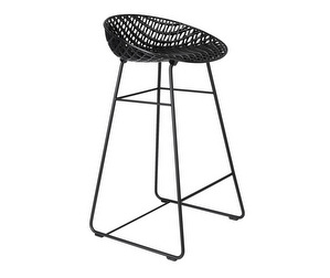 Smatrik Outdoor Bar Stool, Black/Black