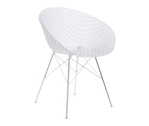 Smatrik Chair, Clear/Chrome