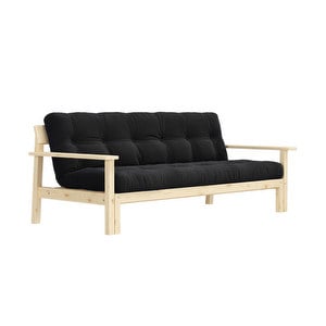 Unwind Futon Sofa, Charcoal/Pine, W 218 cm