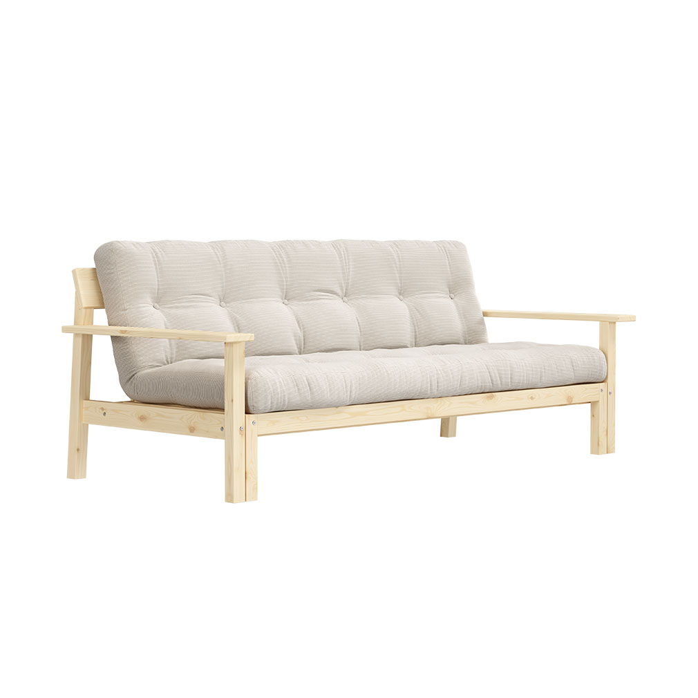 Karup Design Unwind Futon Sofa Ivory Pine Veps l inen
