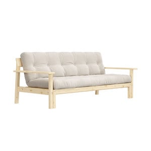 Unwind Futon Sofa, Ivory/Pine, W 218 cm
