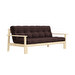 Unwind Futon Sofa, Brown/Pine, W 218 cm