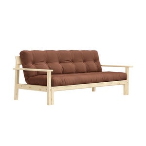 Unwind Futon Sofa, Clay Brow / Pine, W 218 cm