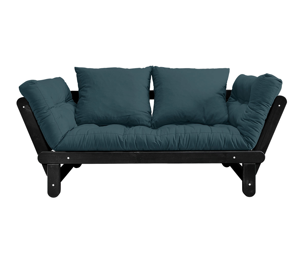 Karup Design Beat-futonsohva petrol blue/musta, L 162 cm