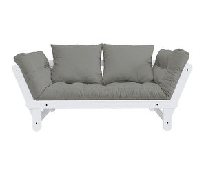 Beat-futonsohva, grey/valkoinen, L 162 cm