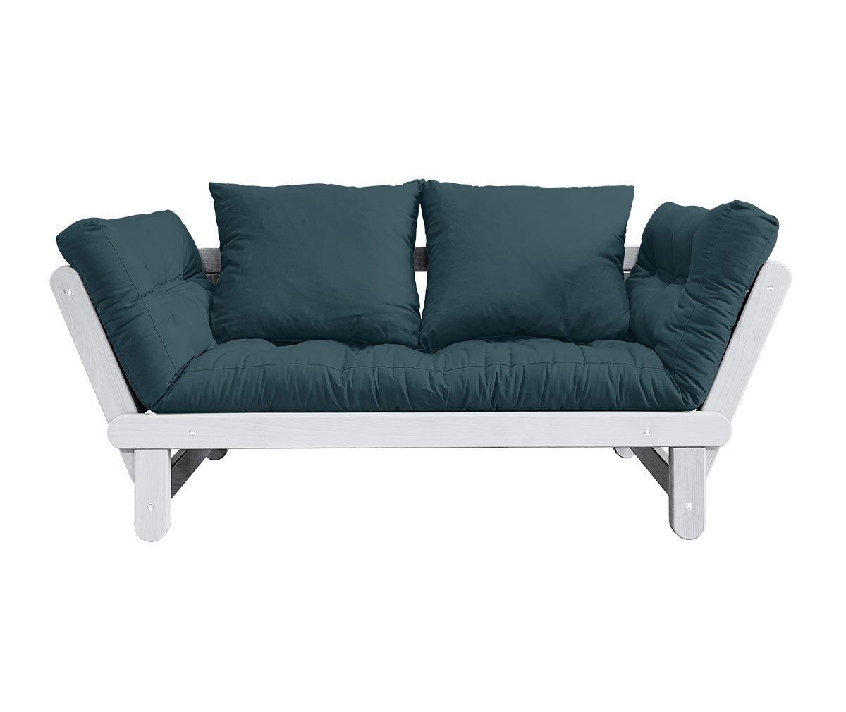 Karup Design Beat-futonsohva petrol blue/valkoinen, L 162 cm