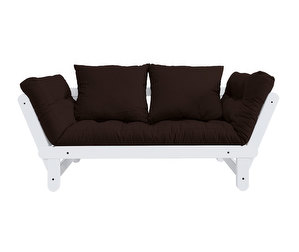 Beat-futonsohva, brown/valkoinen, L 162 cm