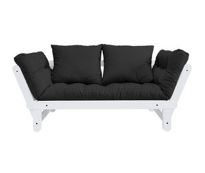 Beat-futonsohva, dark grey/valkoinen, L 162 cm
