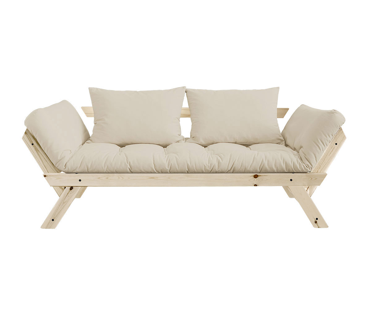 Karup Design Bebop-futonsohva beige/mänty, L 180 cm