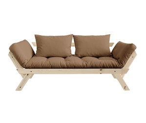 Bebop-futonsohva, mocca/mänty, L 180 cm