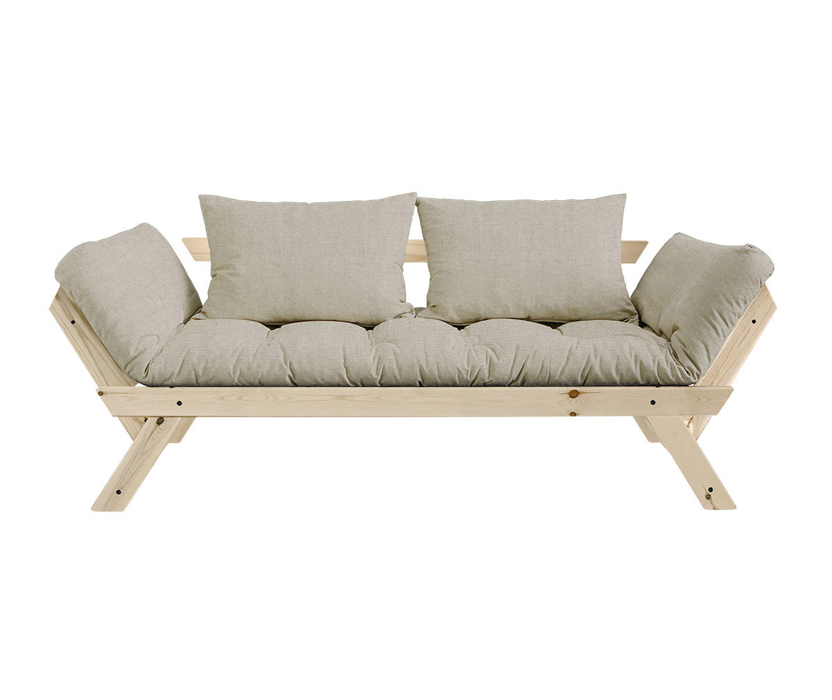 Karup Design Bebop-futonsohva linen/mänty, L 180 cm