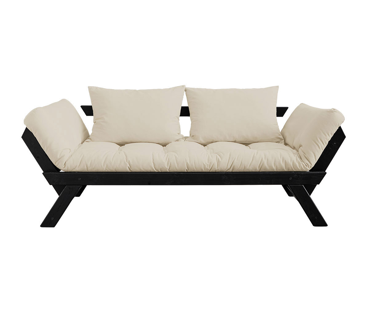 Karup Design Bebop-futonsohva beige/musta, L 180 cm