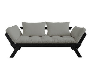 Bebop-futonsohva, grey/musta, L 180 cm