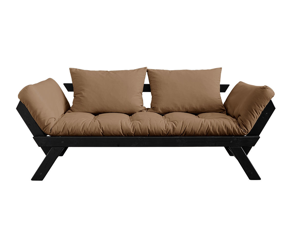Karup Design Bebop-futonsohva mocca/musta, L 180 cm